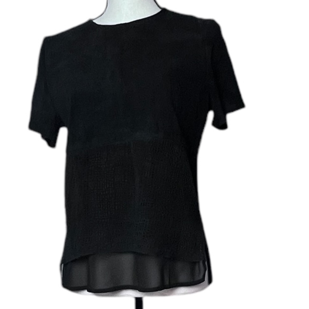 Antique Gold Women's Short Sleeve Sheep Leather Top Fis Chest 18" Length 23"